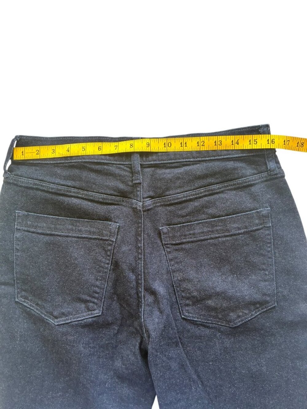 J.Crew High-Rise Trouser Jeans Premium Edition 30T Pintuck Dark Blue Work VGUC - Picture 9 of 15